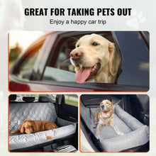 100 lbs Dog Booster Car Seat Pet Car Seat Small Dog up to Gray for Car JBS-PCS-002-GRAY