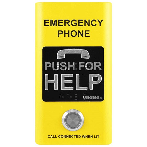 Compact Yellow VoIP Emergency Phone VIK-E-1600-YL-IP