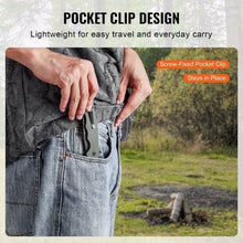 Folding Pocket Knife 3.5" D2 Steel Blade G10 Handle EDC Knife with Clip