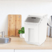 2 X 15L Ingredient Storage Dispenser Bin 2 Measuring Cups For Dog Pet Food Storage Container F-8908 (2 PCS)