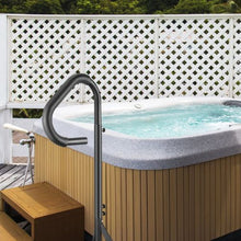 360° Rotating Hot Tub Handrail Adjustable 48–63 in Height  Aluminum Spa Rail 600 lb Capacity