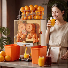 120W Commercial Orange Juicer Electric Citrus Press Stainless Steel 20 Fruits/Min
