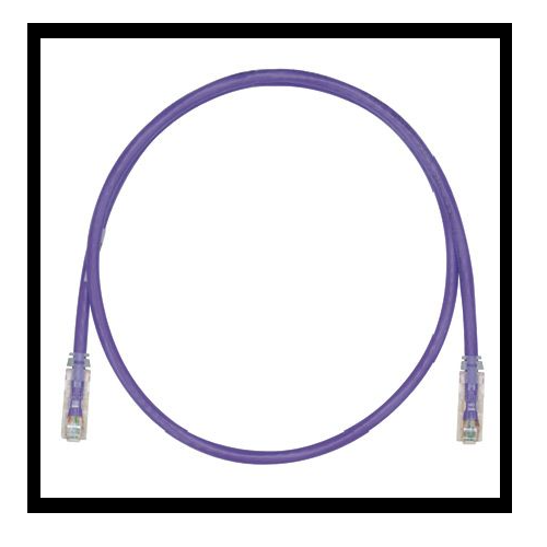 24 AWG Cat 6 UTP Copper 3FT Patch Cord Violet UTPSP3VLY