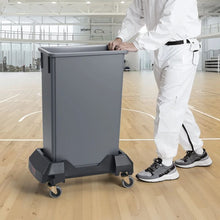 Trash Can Dolly for 16/23 Gallon Containers - 200lbs Capacity, Heavy Duty with Lockable Wheels