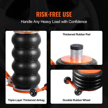 13000 lbs Triple Bag Air Jack for Cars Garages Repair ZG-4AB