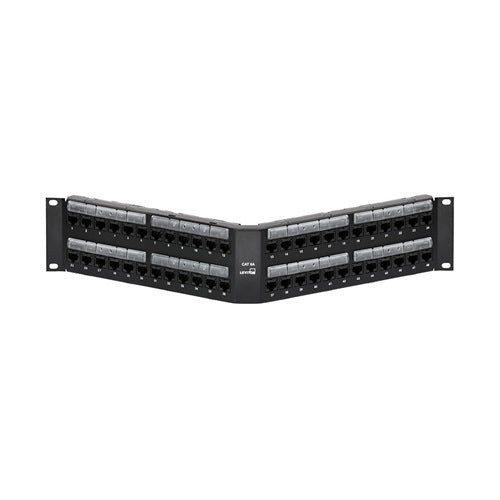 2RU Cat 6A Angled 110-Style Patch Panel 48-Port 6A587-U48