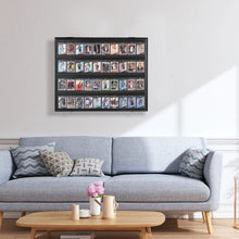 36 Graded Card Display Case 30.5 x 24.3 in Lockable Display Frame with UV Protection