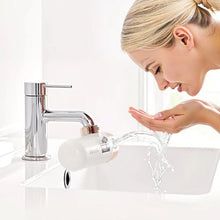 Skincare Faucet Mount with 1 Water Filter Micro-nano Bubble Purifier for Skin White + Gold