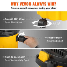 2.6 Gallon Wet Dry Vacuum with Blowing Function for Cleaning Floor Upholstery Gap Car