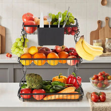3 Layers Fruit Basket Bow  Stand Holder for Kitchen SYB-220