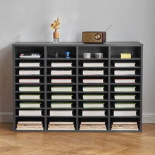 36 Compartment Desk Literature Organizer File & Mail Sorter – (Grey)