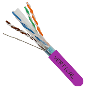 1000' 23 AWG 4 Pairs F/UTP Solid CMR Shielded 10GS CAT6A Cable