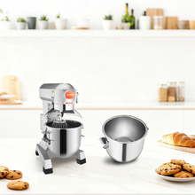 Commercial Food Mixer 15 Qt 600W 3-Speed Dough Hook & Whisk