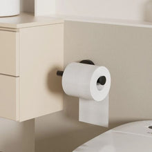 Stainless Steel Toilet Roll Holder Fits Mega Rolls (Matte Black)
