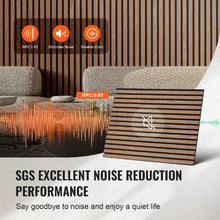 23.6 x 47.2 In Wood Slat Acoustic Panels for Stylish Decor and Noise Reduction Walnut