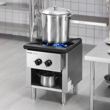Commercial Gas Stove with Cabinet 90,000 BTU Propane/Natural Gas Range Stainless Steel