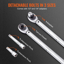 1.3 cm Adjustable Torque Wrench Set with Adapters Extension 18250FTLB