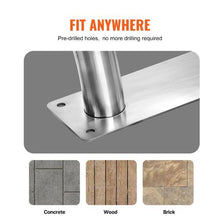 30 x 30 In Pool Handrails Stainless Steel Safety Rail with Base Plate Grip Cover Rustproof (2-Pack)