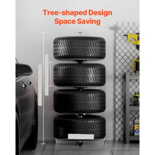 4 Tires with Rims Tire Storage Rack for Garage and Workshop TC0510NW