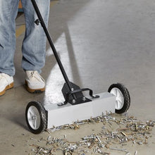 18 Inch Rolling Magnetic Sweeper with Wheels of Workshop Garage Yard