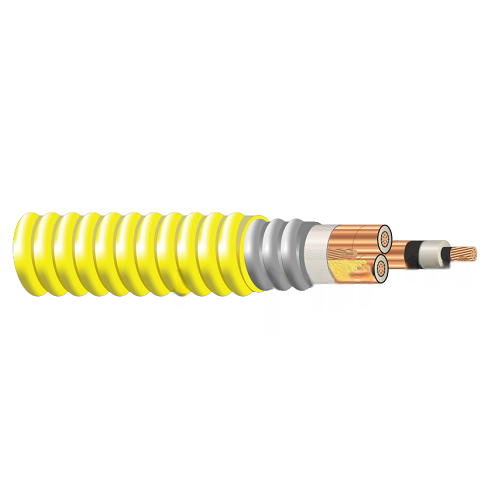 Type MV-105 Three Conductor Copper 5/8kV NLEPR Insulation 133/100% IL AIA Yellow PVC Jacket