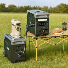 3600W Portable Power Station 3840Wh Solar Generator with 10 Output Ports Expandable LiFePO4 Battery Backup for Home Camping & RV