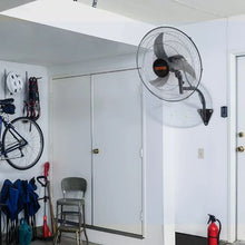 20 In Oscillating Wall Fan 4650 CFM 3-Speed ETL Listed (Black) (1-Piece Set)