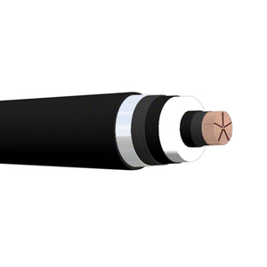 1250 MCM High Voltage Round Copper Cable Al Shield/Sheath XLPE Insulation HDPE jacket 69 kV