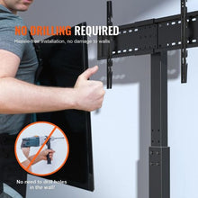 32-85" TV Stand Mount, Height Adjustable Portable Floor Stand Fits Screen Size: 81.3-215.9 cm