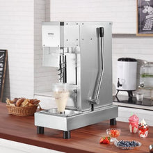 750W High-Speed Ice Cream Blender with 304 Stainless Steel Long Handle & PC Protective Shield for Custom Flavors