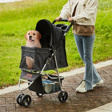 3 Wheels Dog Stroller With 35lbs Detachable Carrier DTC-803