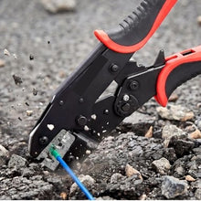 Ratcheting Wire Crimping Tool 24–10 AWG Adjustable Pressure Quick Release