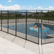 4 x 72 FT Removable Pool Fence for Inground Pools 340GSM Teslin PVC Mesh Easy DIY Install (Black)