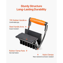 Plywood Carrier 200 LBS Capacity Adjustable Drywall Carrying Tool 0–1" Boards Non-Slip Grip (2-Pack)