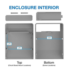 2.20"W x 2.80"L x 0.71"H Faceplate Handheld Enclosure Without Pocket Clip M4,GY