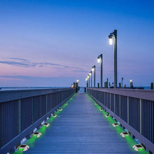 8-Pack Solar Driveway Lights Waterproof LED Green for Pathway & Walkway