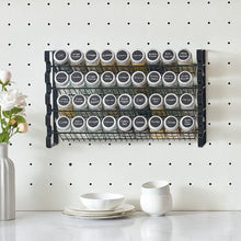 "18x11 in Spice Rack Organizer - Set with 36 Spice Jars Lids Labels & Funnel Kitchen & Pantry Storage"
