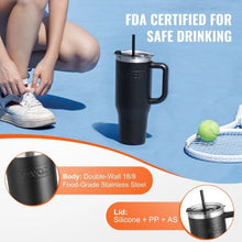 40 oz Insulated Stainless Steel Travel Mug Double-Wall Leakproof with Lid for Indoor/Outdoor School Work