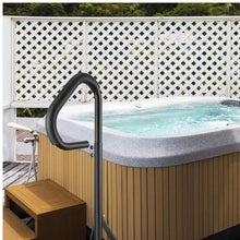 360° Rotating Hot Tub Handrail Adjustable 35–57 in Height Aluminum Spa Rail 600 lb Capacity