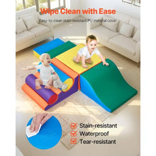 7-Piece Foam Climbing Toys Set for Toddlers PU Leather Playset for Crawling & Sliding Easy to Clean