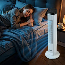 Tower Fan, 22 ft/s Velocity  Quiet 70° Oscillation 3 Speeds 4 Modes 12H Timer Portable Bladeless Fan with Remote Control for Bedroom Office Home