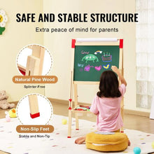 Kids 3-in-1 Wooden Art Easel – Double-Sided Whiteboard & Chalkboard with Paper Roll