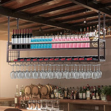46.9 X 11.8 In Hanging Wine Glass Rack for Bar Cafe Kitchen XR-gy001