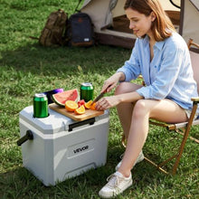 17 Qt Portable Hard Cooler Leak-Resistant 48-Hour Ice Retention Insulated Ice Chest with Heavy-Duty Handle