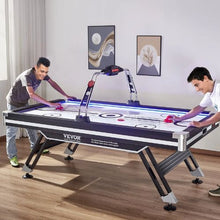 89" Air-Powered Hockey Table with Electronic Scoring for Game Room Family Home