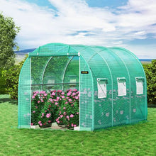 12×7×7' Ft Green Portable Plant Hot House with Galvanized Steel Hoops Walk-in Tunnel Greenhouse VV-TG-1277GREEN