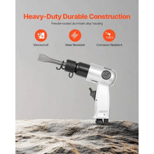 3500 BPM  Air Hammer with 2.76 inch Stroke & 4PCS Chisels Round Shank for Cutting Punching Scraping