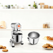 Commercial Food Mixer 30 Qt 1100W 3-Speed Dough Hook & Whisk
