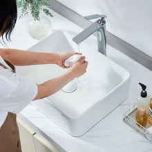 19" Rectangular Vessel Sink White Ceramic Above Counter Bathroom Basin
