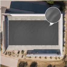 10.5x18.6 ft Inground Pool Safety Cover PVC Mesh Winter Cover (Dark Grey)